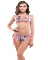Eva Paris-2 Pes Set Fancy Bikni Set Pink Night Wear-K75-3356